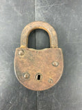 VINTAGE PADLOCK WITH KEY E EAGLE SOLID BRASS ANTIQUE TOOLS LOCKSMITH  LOCK KEYS