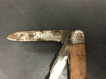 VINTAGE DALE PRODUCTS ELECTRICIANS POCKETKNIFE WOODEN HANDLE JAPAN