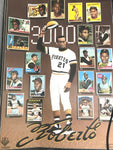 SET OF 2 VINTAGE 1991 ROBERTO CLEMENTE POSTERS 1955-1973 TOPPS BASEBALL PIRATES