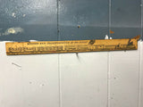 VINTAGE CHICAGO & NORTHWESTERN RAILWAYS RULER TRAIN  WOOD 15" RAILROAD TRACK