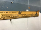 VINTAGE CHICAGO & NORTHWESTERN RAILWAYS RULER TRAIN  WOOD 15" RAILROAD TRACK