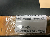 VINTAGE CHICAGO & NORTHWESTERN RAILWAYS RULER TRAIN  WOOD 15" RAILROAD TRACK