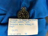VINTAGE ST. REGIS SUN MARK POCKET WATCH 1960'2 WESTCLOX RARE WORKS! NO CHIPS