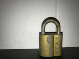 VINTAGE YALE & TOWNE LOCKS LOT BRASS NO KEYS PADLOCK 5 WEDDING BRIDGE TOOLS USA