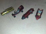 Vintage Topper Johnny Lightning Rocket 500 Le Mans Track Set Lot w/ Box & 4 Cars