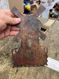 Handmade Hammered Copper Windmill House Wall Art Cutout with Star Detail