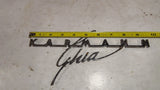 1963-1974 OEM VW Karmann Ghia Rear Decklid Script Emblem Badge