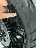 Black Talon Front Wheel Tire Avon Harley Touring 3.5x19 OEM Street Road glide FL