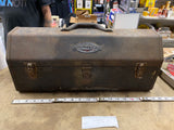 Vintage Craftsman Tombstone Coffin Tool Box Crown Logo 20"x7"x8" USA Mechanic