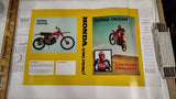 Vintage NOS 1975 Honda CR125M Elsinore Book Cover Marty Smith Motocross