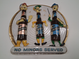 Vintage 1950s Koehler Beer "No Minors Served" 3D Bar Sign Erie Brewing Co PA