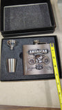 2010 The Road's End "American Classics" Motorcycle Flask Gift Pack Set