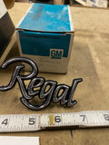 NOS GM Buick Regal Quarter Roof Panel Emblem Badge 1978-1983 OEM Name Plate
