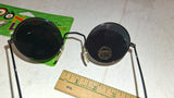 Vtg 1998 Looney Lenses Hologram Skull Sunglasses Round Wire Frame NOS New Card