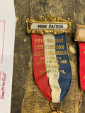 1936 Sons of Columbus medal features a "High Patron" Badge medallion Souvenir