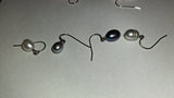 Lot 7 Pairs Freshwater Cultured Pearl Drop Earrings + 4 Single Spare Pearls Lot
