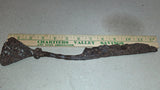 Antique Forged Iron Trappers Knife Fleshing Tool Hearth Scraper Spade Twisted Ri