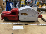 1940s Structo Pressed Steel Garbage Truck - Vintage City of Toyland Tin Toy19"