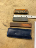 Lot NORTON carborundum Oil Sharpening Stones Pocket Knife Tools Vtg Watchmaker
