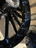 Black Roulette Front Wheel  Harley Touring 3.5x19 OEM Street Road glide FLH Ultr