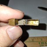 Vintage Brass Miniature Pocket Lighter Made in Japan 1 Inch Novelty Petrol Fluid