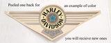 NOS Harley Fatboy FLSTF Gas Tank Decals Stickers Emblem Pair Turquoise 14364-92