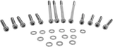 Drag Specialties Black Chrome Primary Cover Bolt Kit 2401-0568 Harley Softail