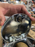 08^ OEM Harley Chrome Road Glide Gas Tank Dash Console Cover FLTR Push button as