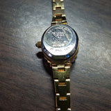 Waltham 324 Ladies Diamond Quartz Dress Watch Ribbon Motif Case Seiko PC11