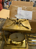 Vintage Schatz 400 Anniversary German Brass Antique Clock Antique Mantle Parts