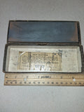 Vtg Norton India Oilstone Combination Bench Sharpener Box Behr-Manning FLAT
