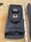 Harley Leather Gas Tank Panel Pouch Bad Boy springer Softail Black Studs FXSTSB