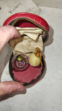 1950's Irice Travelspray Hat Box Atomizer Kit Red Croc Case Perfume Bottle