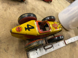 Marx Vintage Tin Litho No.4 Windup Midget Racer Car Toy Boattail Indy 30's Colle