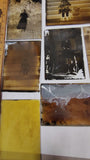 Antique Glass Plate Negatives Lot Vintage Family Portraits Ephemera 1920s