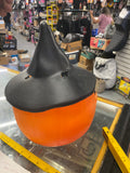 Vtg Empire Jack o Lantern Blow Mold Pumpkin Bucket Witches Hat Halloween Decor!