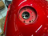 08-17 Yamaha Warrior 1700 Gas Fuel Tank Dark Red Metallic OEM Dings royal star x