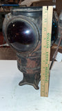 Vintage Adlake 4-Way Railroad Switch Lantern Red Blue Lenses Cast 1264 M 20.5"