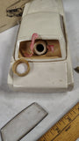 Vtg Jim Beam 1964 Ford Mustang Coupe Porcelain Decanter White Cream With Box