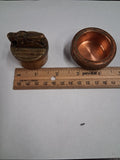 Vintage 1950s United Copper Brass Table Lighter Set Pat 2723547 Made in USA Desk