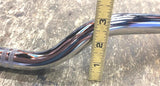 Low Chrome Handlebars 1" 2" tall Harley Sportster Dyna Softail Custom Chopper!