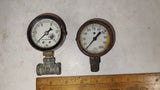 Vintage Industrial Pressure Gauge Lot (4) US Gauge Marsh Steampunk