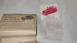 Vintage Jim Beam 1930 Model A Ford Fire Engine Regal China Whiskey Decanter Box