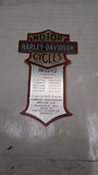 Vintage Harley Patent Decal Flat Foil Aluminum Oil Tank Battery Box WLA Knuckle