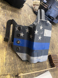 Socal Pistol Holster OEB US  American Flag Kydex Style Belt Loop RWB Outside