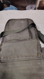 Vintage Military Style Olive Green Canvas Messenger Crossbody Bag