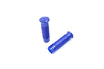 Blue Metal Flake Grip Set Harley chopper softail sportster hardtail custom