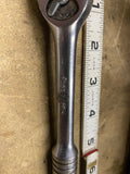 Snap-On 3/8" Drive Ratchet F-710-A USA 7.5" Long Tool Vintage Mechanic