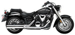 2004 - 2007 Honda VTX1800 N Chrome Road Burner 2-1/2" Street Pro's Exhaust Pipes