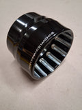 Performance Machine 4" Black Contrast Cut Exhaust Tip End Cap Billet Harley